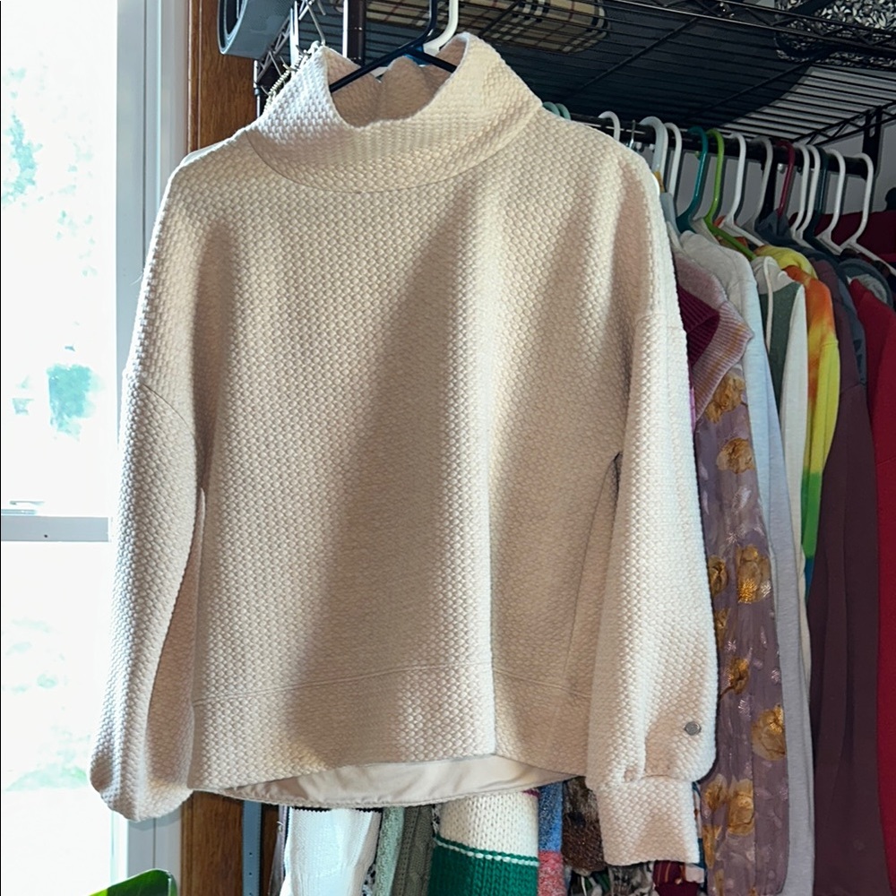 CALIA Cream Cowl Neck Sweater